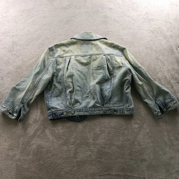 Levi's Strauss & Co. Kids Denim Jacket Small Blue Denim Collared Button Up - Picture 14 of 14